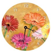 Lexington Studios Home and Garden 10" Gerber Daisy Wall Clock