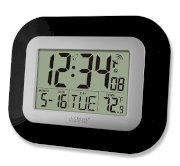 La Crosse Technology Black Sleek 9-Inch Atomic Clock