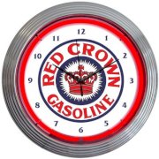 Neonetics Crown 15" Gasoline Neon Wall Clock