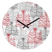 DENY Designs Rachael Taylor Doodle Trees Wall Clock