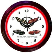 Neonetics Cars and Motorcycles 15" Corvette Wall Clock