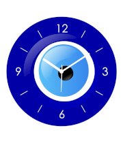 Regent Blue Evil Eyes Wall Clock