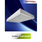 Máng đèn tán quang gắn nổi chụp mica Duhal LLN6240/P