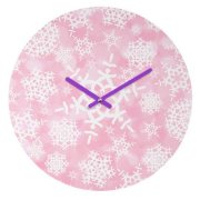 DENY Designs Lisa Argyropoulos Snow Flurries Wall Clock