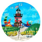 Lexington Studios Travel and Leisure 10" Light House Wall Clock