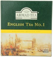 Ahmad Tea English Tea No.1, 100 Tagged Teabags