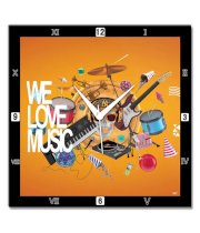 Bluegape We Love Music Wall Clock