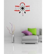 Gloob Decal Style Old Plane Wall Clock