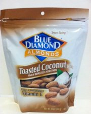 Blue Diamond Flavored Almonds, Toasted Coconut 10 Ounce Bag, 1 Bag