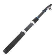 2.4m 6 Sections Retractable Metal Plastic Fishing Rod