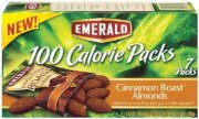 Emerald, 100 Calorie Packs, Cinnamon Roast Almonds, 4.34oz Box (Pack of 4)