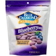 Blue Diamond, Oven Roasted Almonds, Blueberry Coating, 10oz Bag (Pack of 3)
