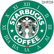 Đồng hồ treo tường hình Logo Starbucks Coffee