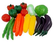 Life Sized Bag of Vegetables Play Food Playset for Kids - Great with Fruits Set!