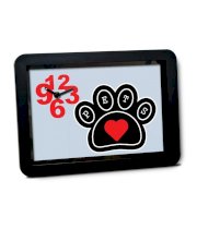 Bluegape Turncoat I Love Pets Table Clock