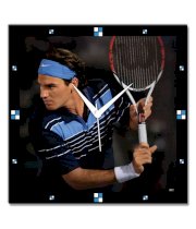 Bluegape Tennis Champion Roger Federer Wall Clock