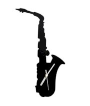 Blacksmith Saxophone Silhouette Black Wall