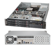 Server Supermicro SuperServer 6028R-T (Black) (SYS-6028R-T) E5-2603 v3 (Intel Xeon E5-2603 v3 1.60GHz, RAM 4GB, 650W, Không kèm ổ cứng)