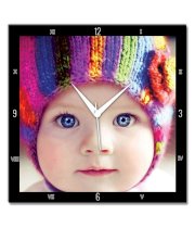 Bluegape Cute Baby Wall Clock