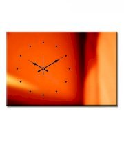 Design 'O' Vista Bright Orange Wall Clock