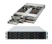 Server Supermicro SuperServer 6028TR-HTFR (Black) (SYS-6028TR-HTFR) E5-2620 v3 (Intel Xeon E5-2620 v3 2.40GHz, RAM 8GB, 1600W, Không kèm ổ cứng)