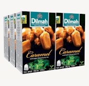 Dilmah Fun Tea, Caramel, Single Origin Pure Ceylon, 20 Count String & Tag, Pack of 6