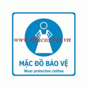 Biển báo mặc đồ bảo vệ