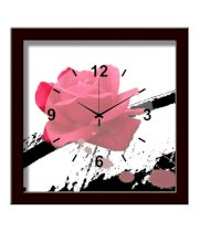 Artjini Red Rose Wall Clock