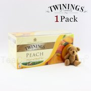 Twinings Peach Tea - Peach Flavor / Peach Flavored Black Tea (25 Tea Bags Bonus Pack)