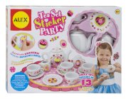 Children's 13 Piece Tea Set Party with Over 100 Decorate Yourself Stickers