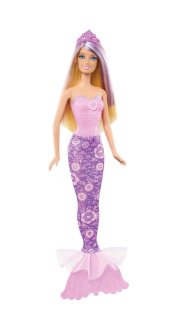 Barbie Fairytale Magic Blonde Mermaid Doll, Purple