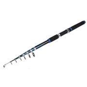10.8Ft Carbon Fiber 8 Sections Telescopic Fishing Rod Pole Black Teal Blue