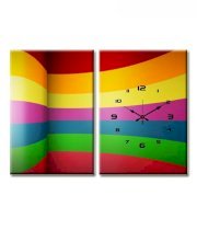 Design 'O' Vista Rainbow Wall Clock