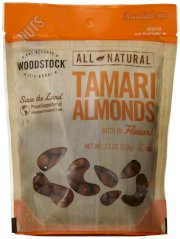 Woodstock Natural Tamari Almonds, 7.5 Ounce