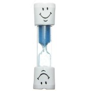 Childrens Kids Toothbrush Timer 2 mins Smile Sand Tooth Brushing Timer-Blue