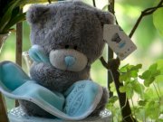 Gấu MTY- Tiny Tatty Teddy with a blue comforter