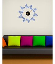 Gloob Decal Style Butterfly In Circle Clock