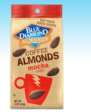 Blue Diamond Coffee Almonds Mocha Flavored, 4 ounce