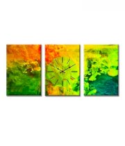 Design 'O' Vista Colourful Splash Wall Clock