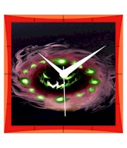 Shopkeeda Pink & Black Engineering Wood Pokemon Spiritomb Wall Clock