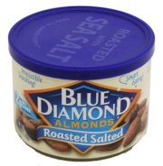 Blue Diamond Almonds Roasted Salted - Can 6oz