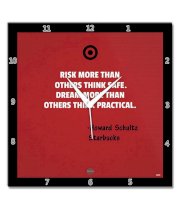 Bluegape Howard Schultz Starbucks Quote Wall Clock