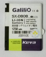 Pin Samsung D808 1250mAh hiệu Galilion