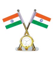 Antraa Table Top Watch Showpiece With India Flag