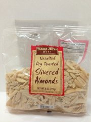 Trader Joe's Unsalted, Dry Toasted Slivered Almonds