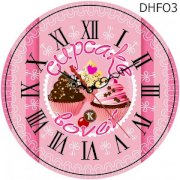 Đồng hồ treo tường Cupcake Love