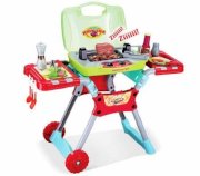 Deluxe Kitchen BBQ Pretend Play Grill Set with Light and Sound