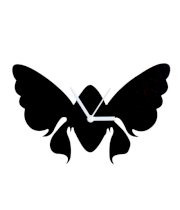 Blacksmith Fairy Angel Wings Black