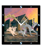 Bluegape Lady And The Tramp Wall Clock