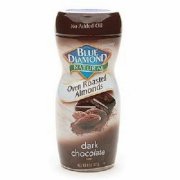 Blue Diamond Natural Oven Roasted Almonds, Dark Chocolate 8 oz (Pack of 2)
